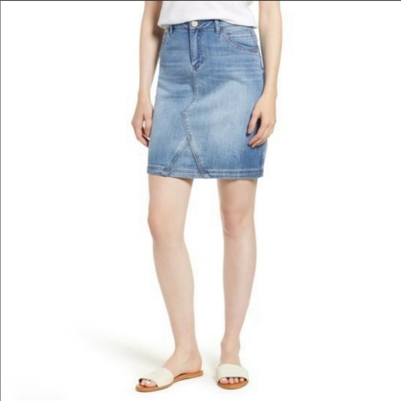 Wit & Wisdom Dresses & Skirts - NWT Nordstrom Wit & Wisdom Pieced Denim Skirt